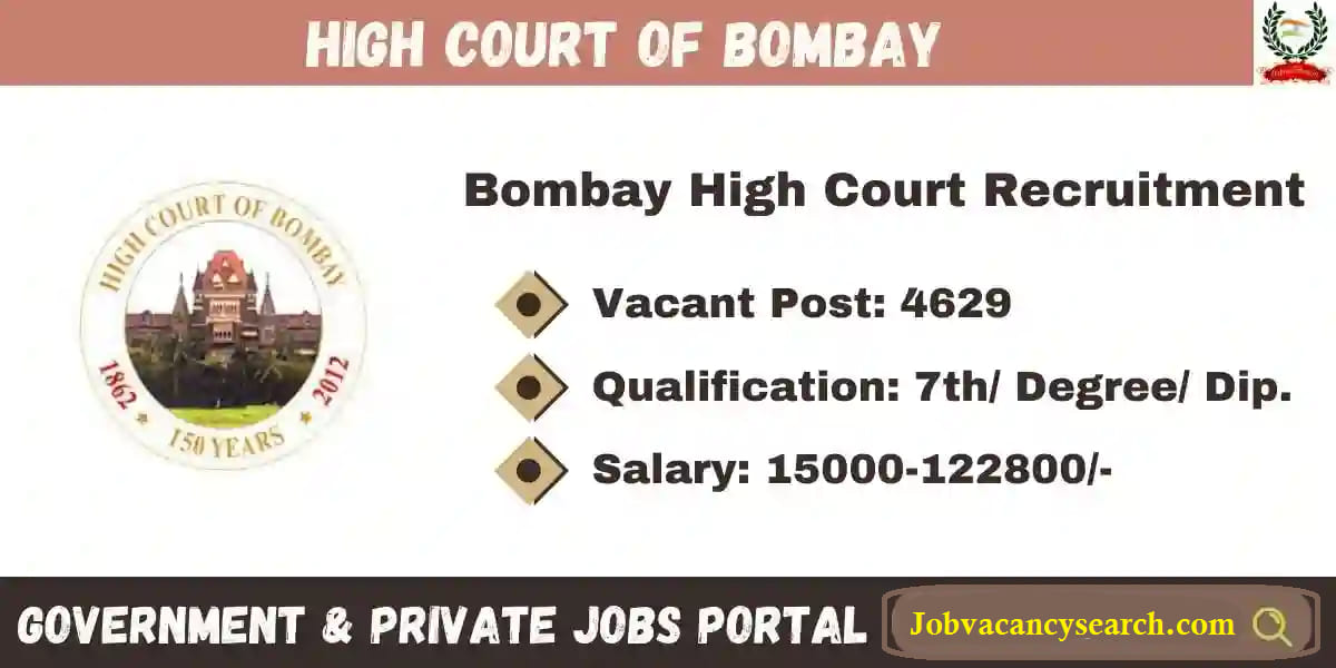 Bombay High Court Stenographer, Peon Recruitment 4629 Posts| Apply Instantly