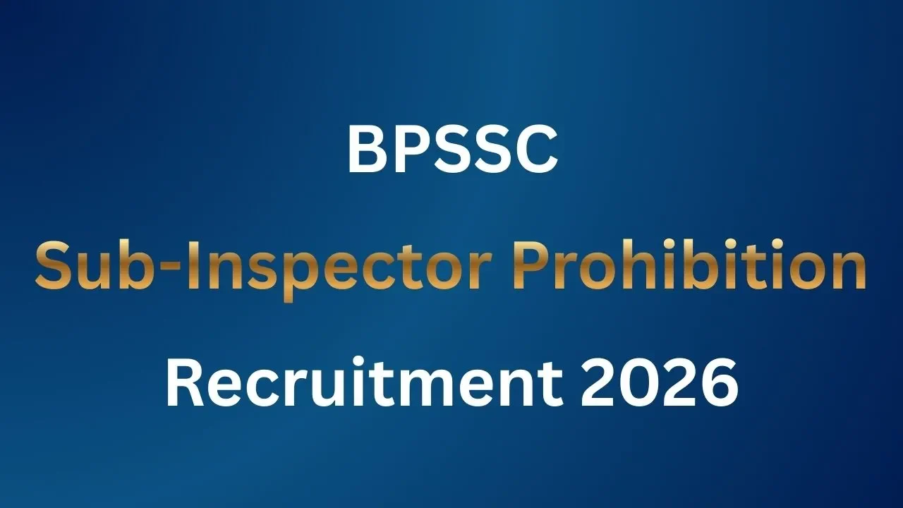 Bihar SI Vacancy 2026