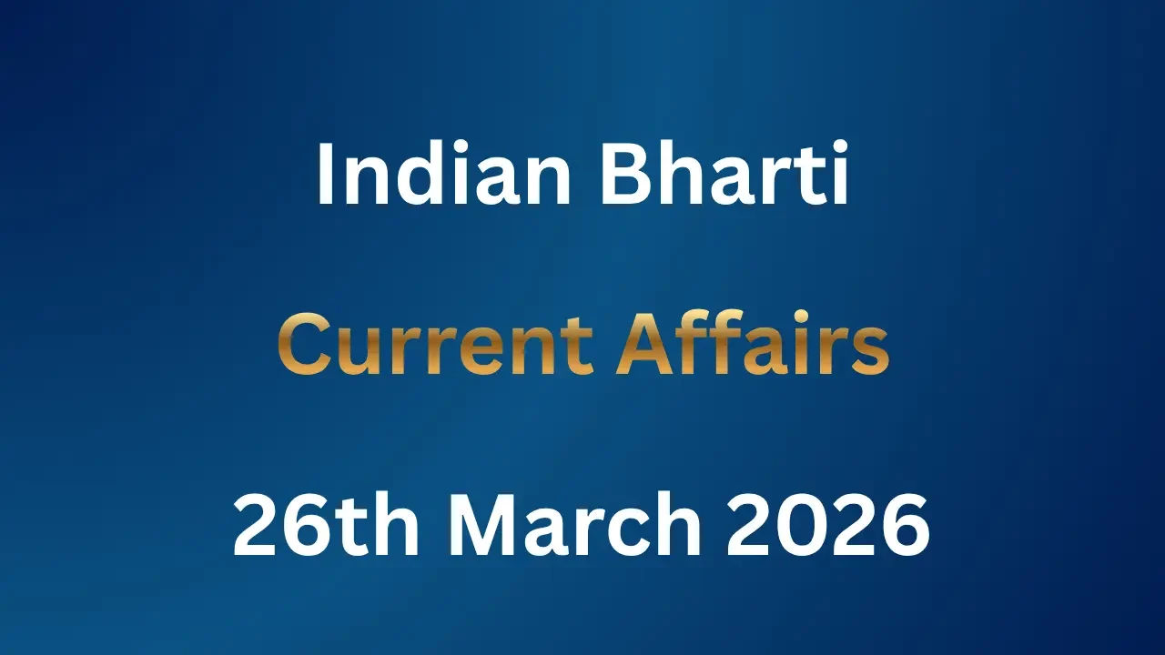 Carrent Affairs 26th March 2026