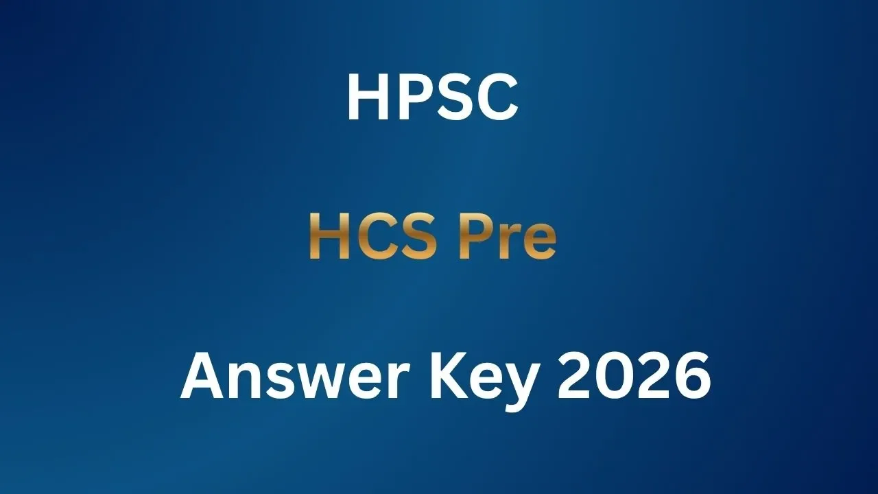 HPSC HCS Pre Answer Key 2026