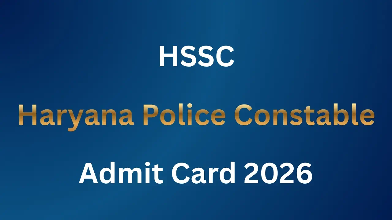 Haryana Police Constable Admit Card 2026