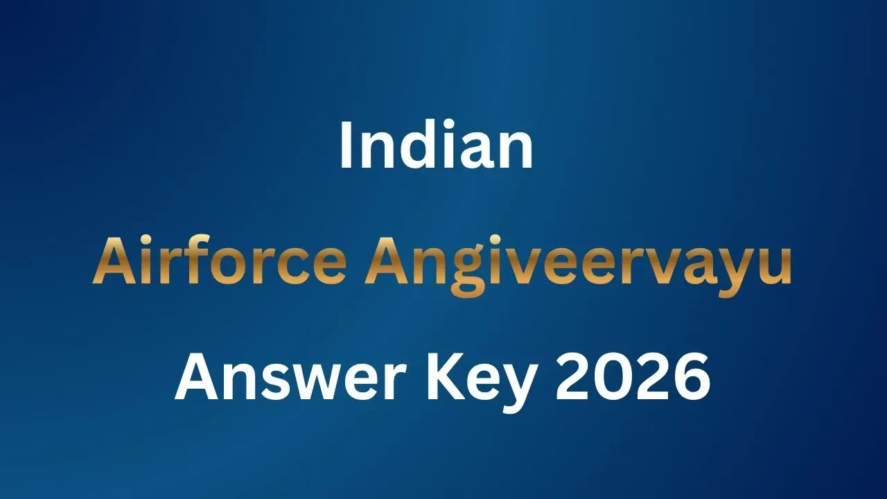 Indian Airforce Angiveervayu Answer Key 2026