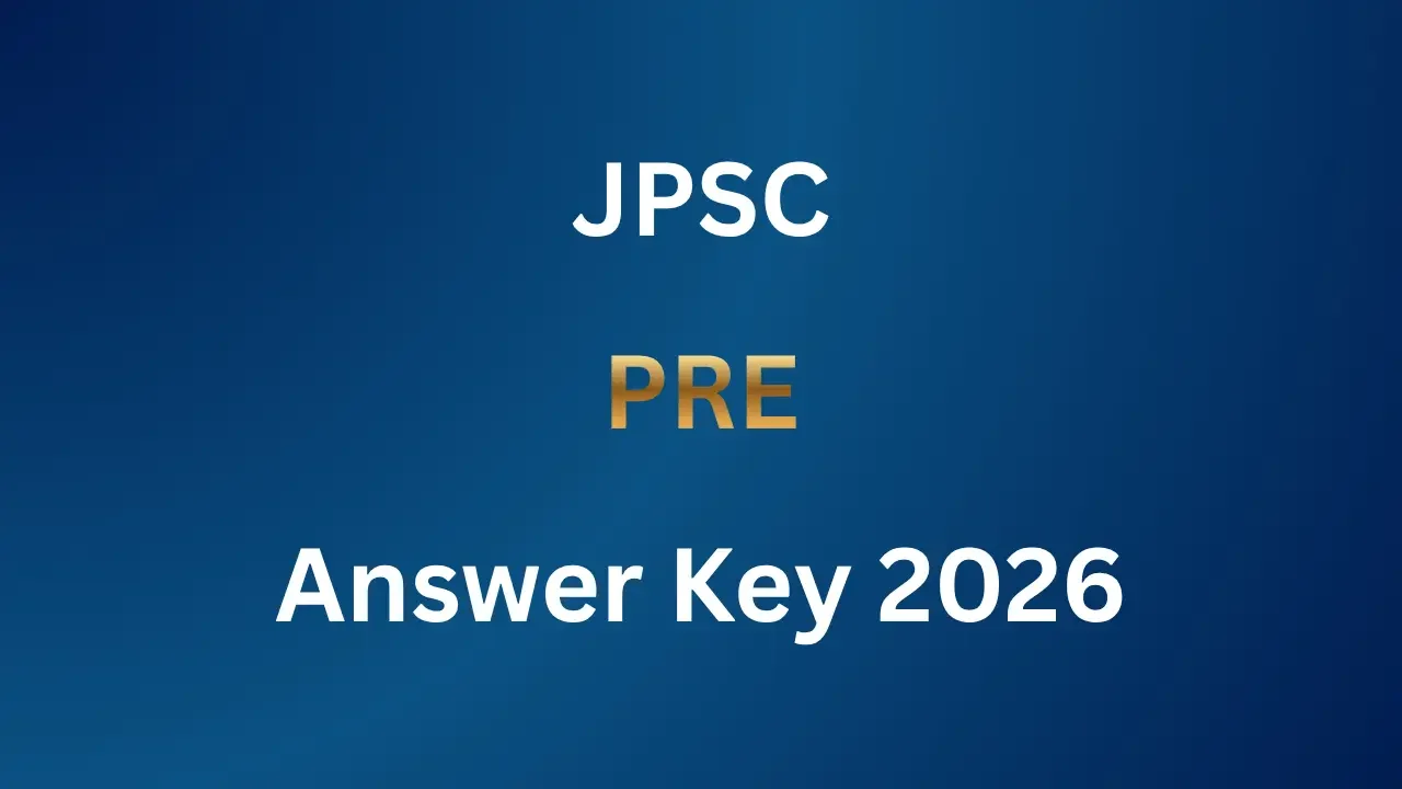 JPSC Pre Answer Key 2026