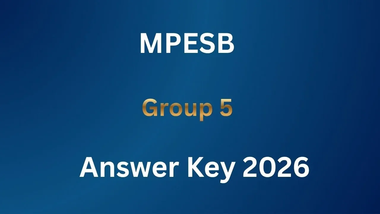 MPESB Group 5 Answer Key 2026