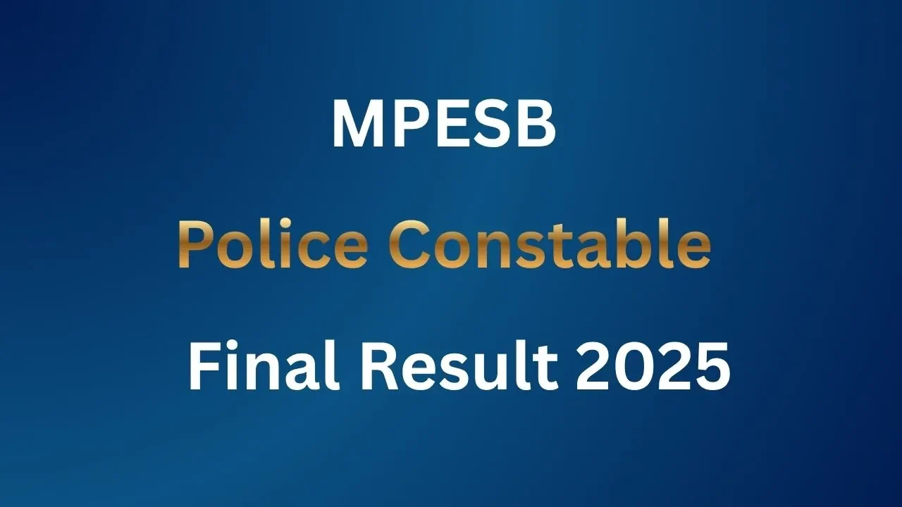 MPESB Police Constable Final Result 2025