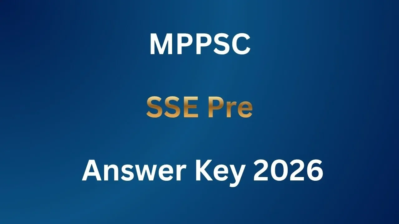 MPPSC SSE Pre Answer Key 2026