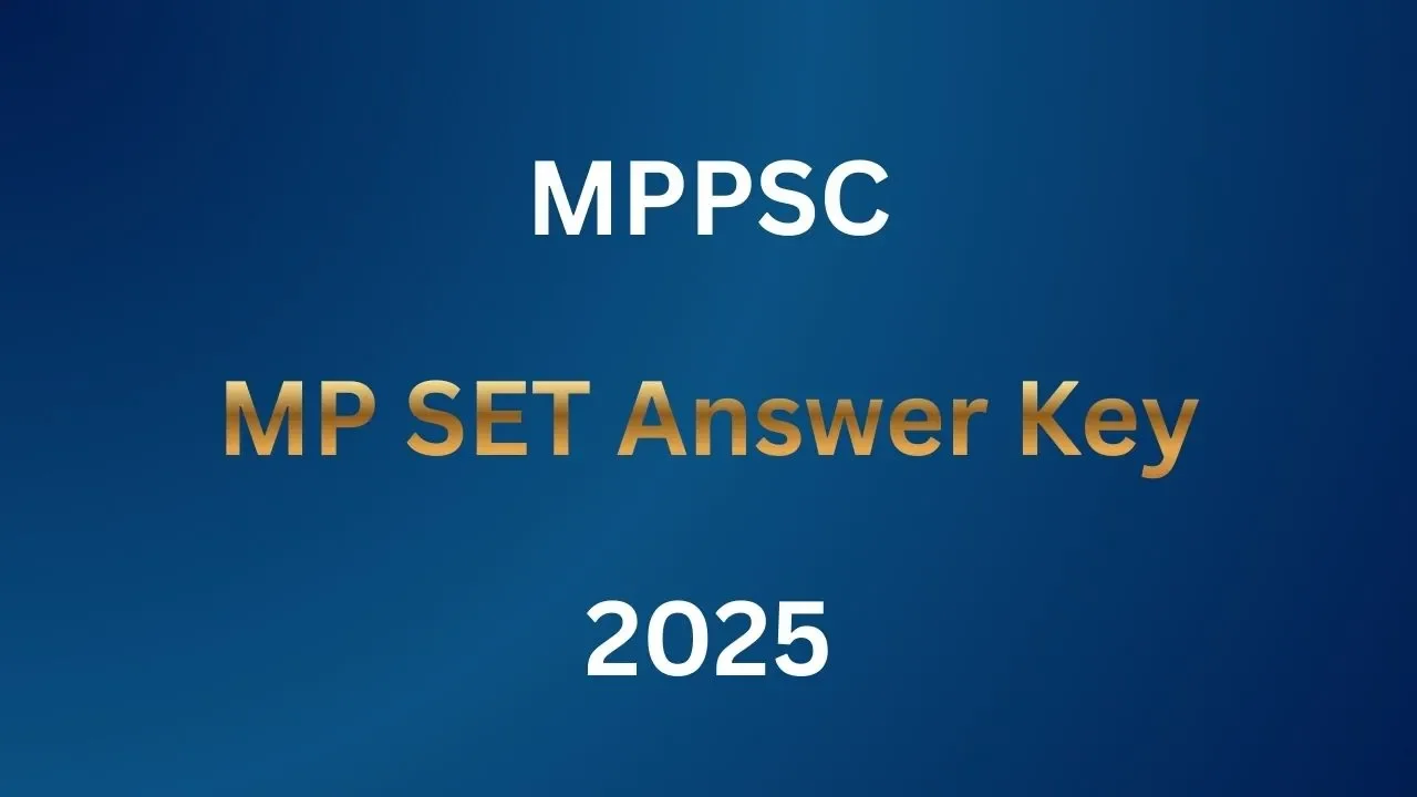 MPSET Answer Key 2025