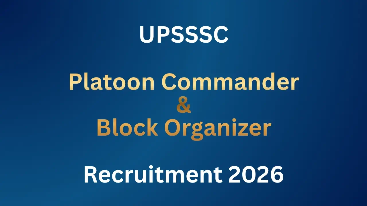 Platoon Commander and Block Organizer Recruitment 2026