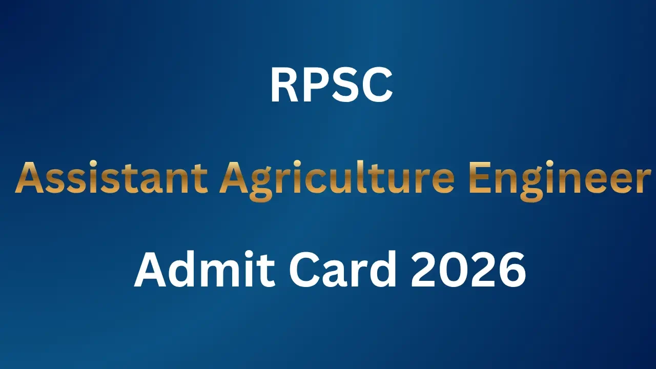 RPSC AAE Admit Card 2026