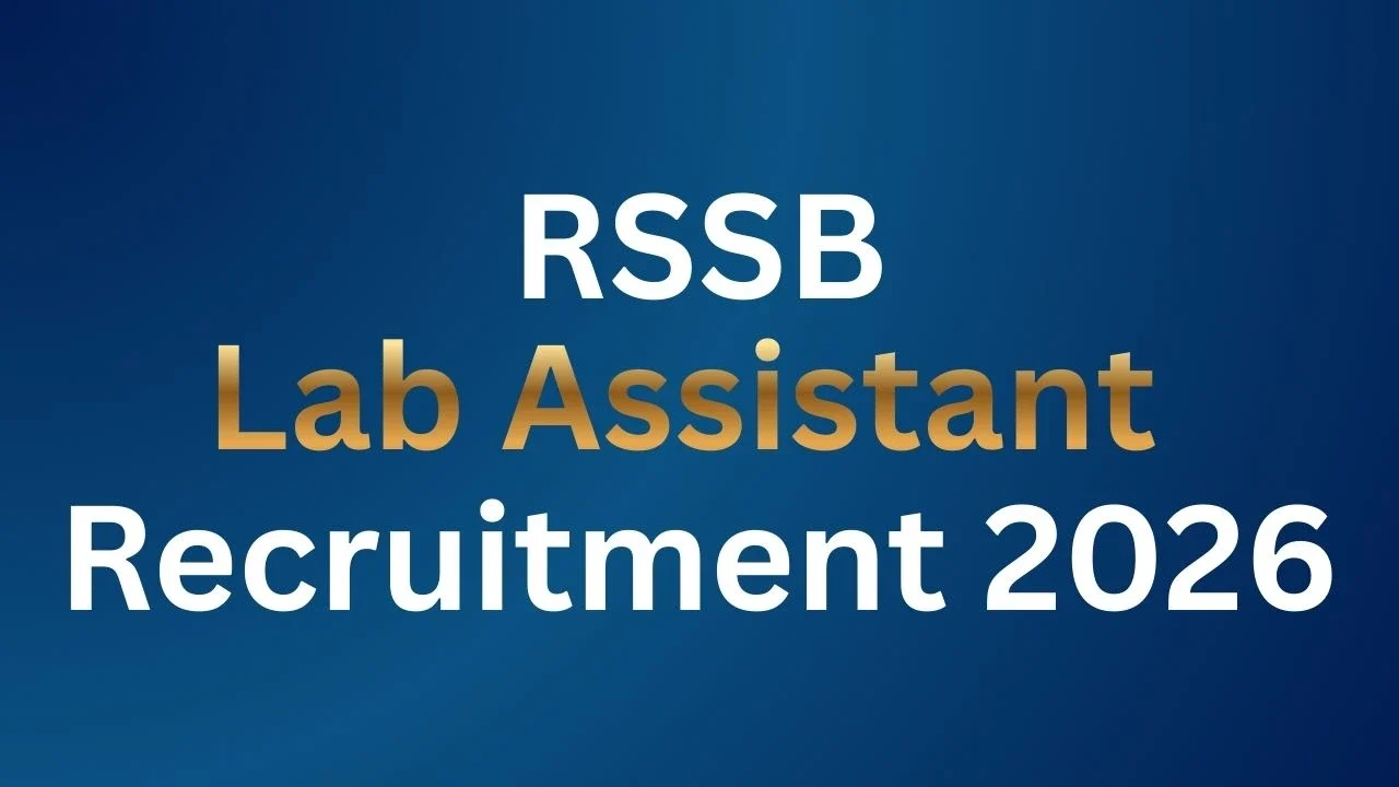 Rajasthan Lab Assistant Recruitment 2026
