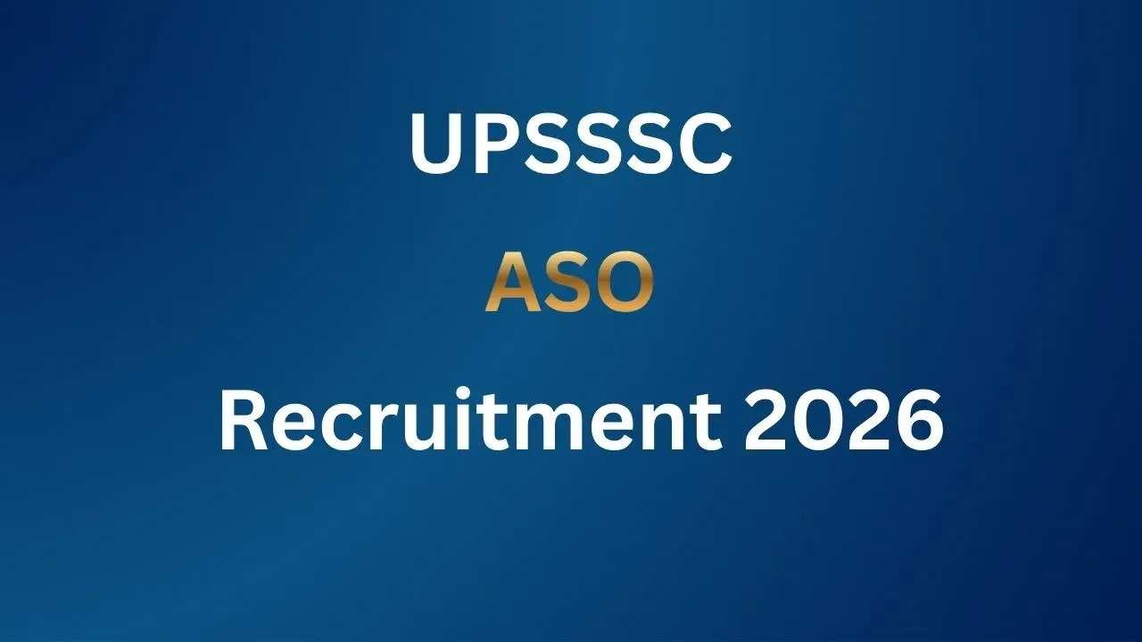 UPSSSC ASO Recruitment 2026
